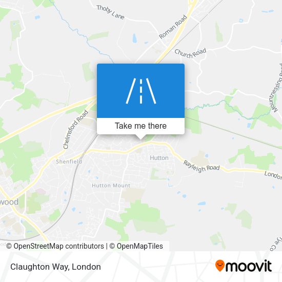 Claughton Way map