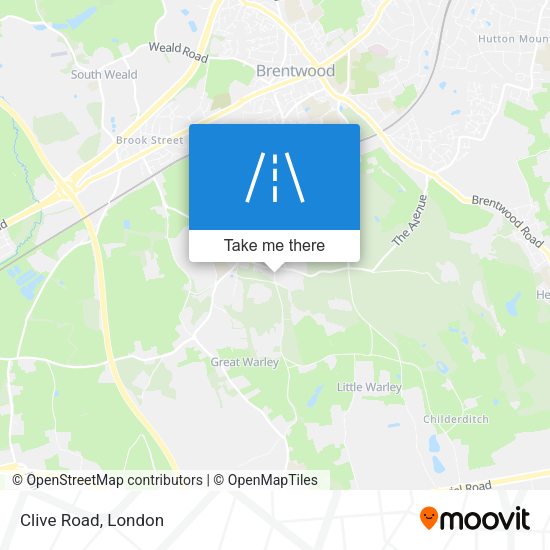 Clive Road map