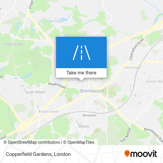 Copperfield Gardens map