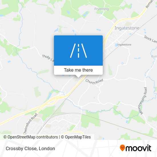 Crossby Close map