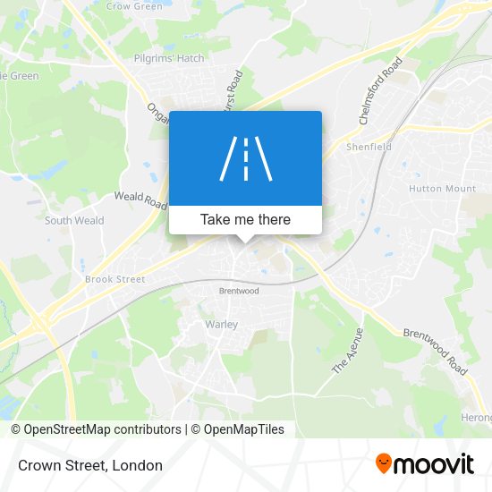Crown Street map