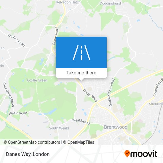 Danes Way map
