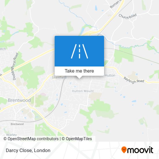Darcy Close map