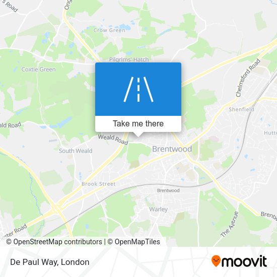 De Paul Way map