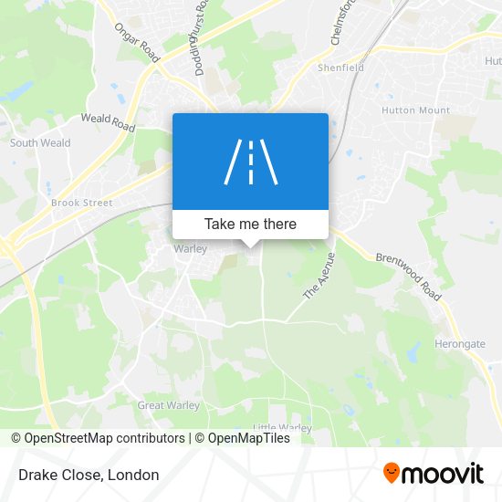 Drake Close map
