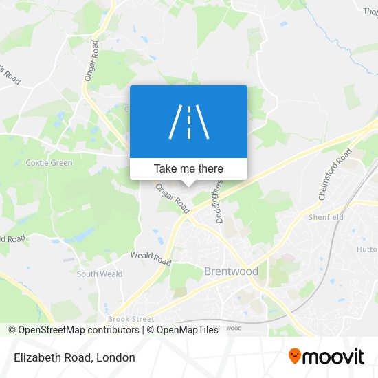 Elizabeth Road map