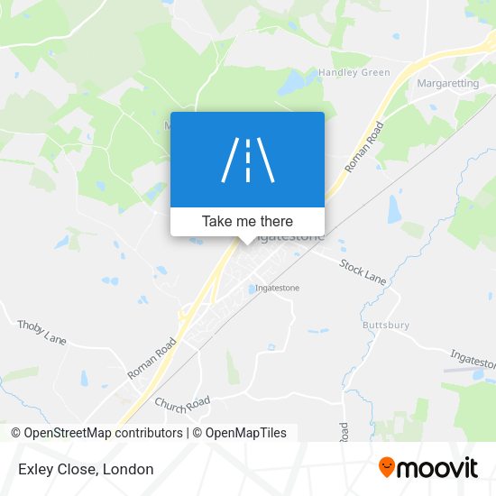 Exley Close map