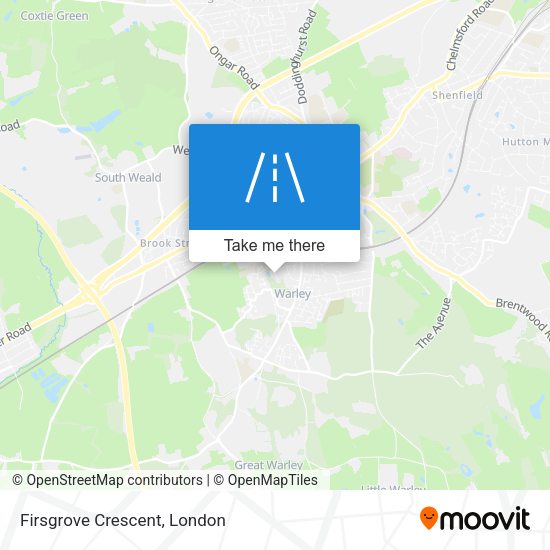 Firsgrove Crescent map