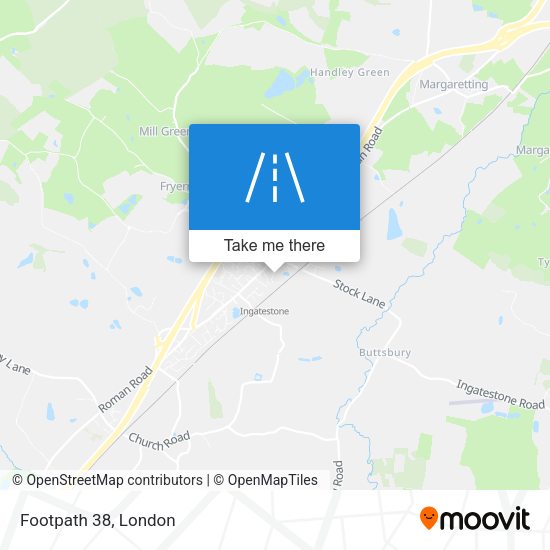 Footpath 38 map
