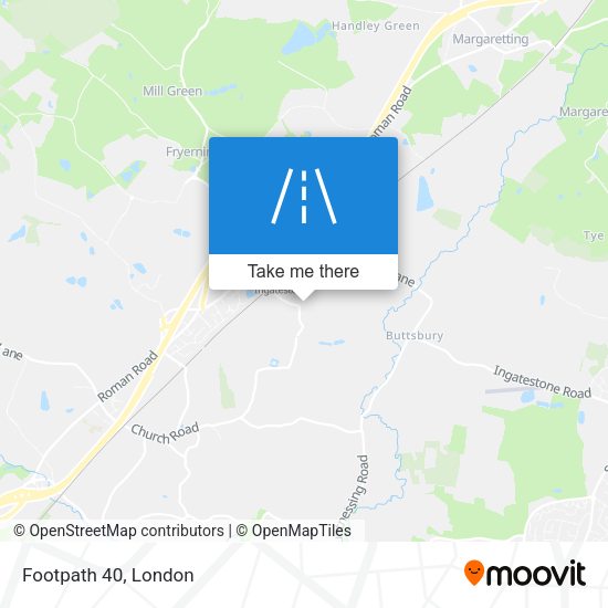 Footpath 40 map