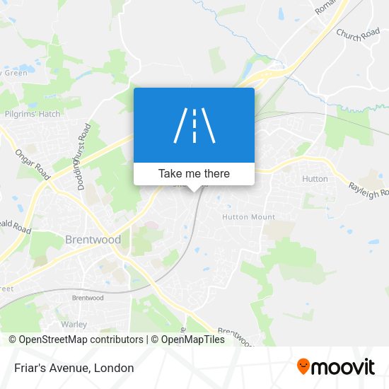 Friar's Avenue map