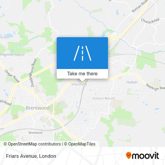 Friars Avenue map