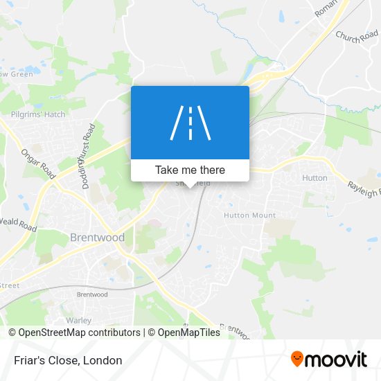 Friar's Close map