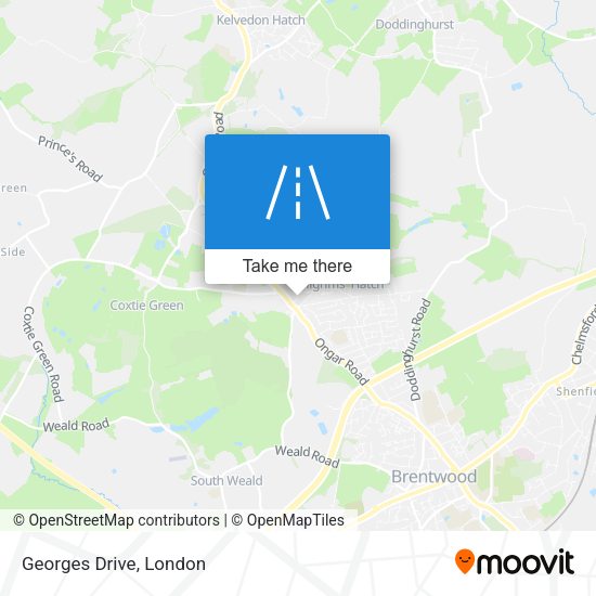 Georges Drive map