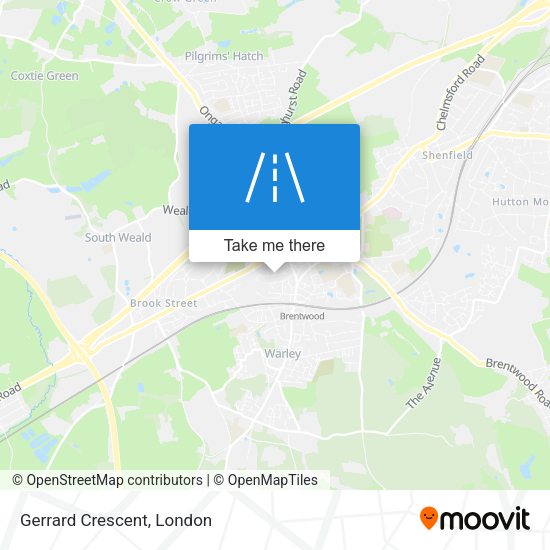Gerrard Crescent map