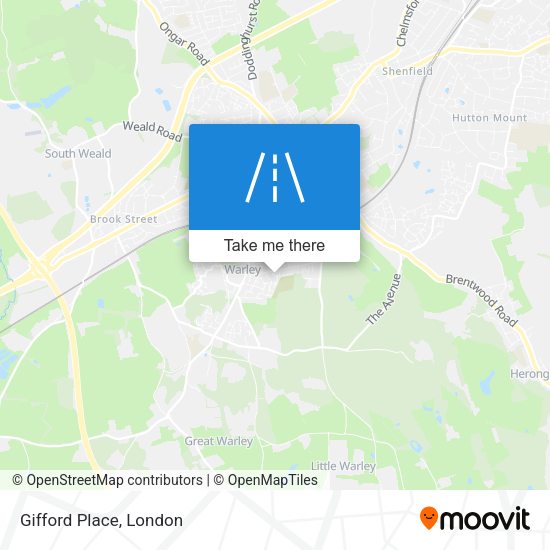 Gifford Place map