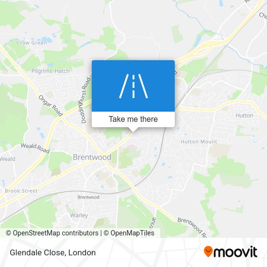 Glendale Close map