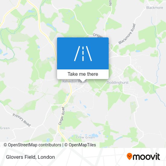 Glovers Field map