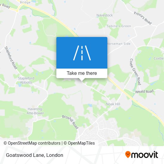Goatswood Lane map