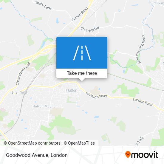 Goodwood Avenue map