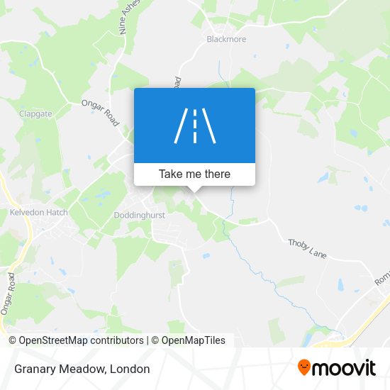 Granary Meadow map