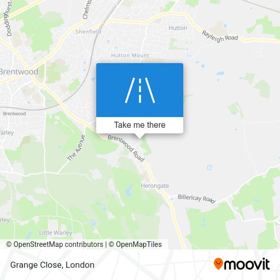 Grange Close map