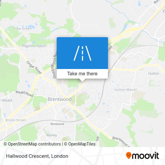 Hallwood Crescent map