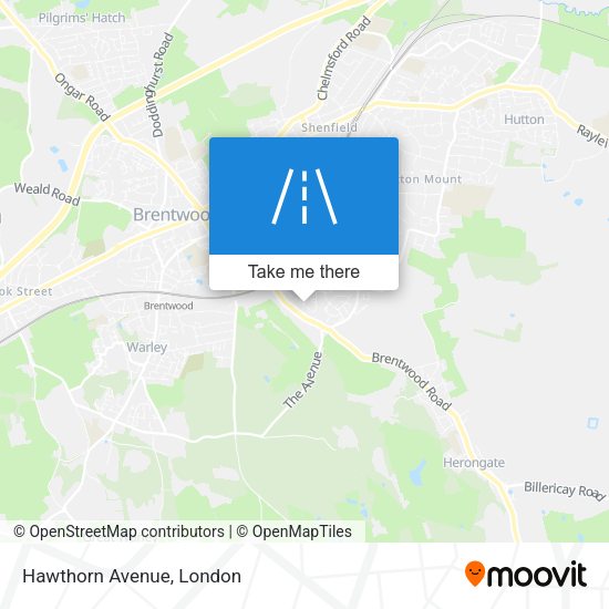 Hawthorn Avenue map