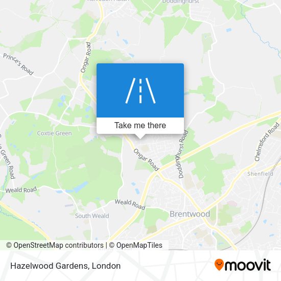 Hazelwood Gardens map