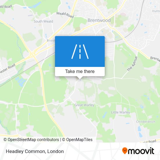 Headley Common map