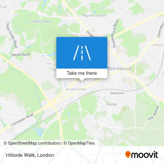 Hillside Walk map