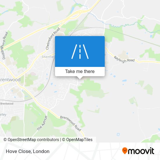 Hove Close map