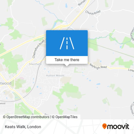 Keats Walk map