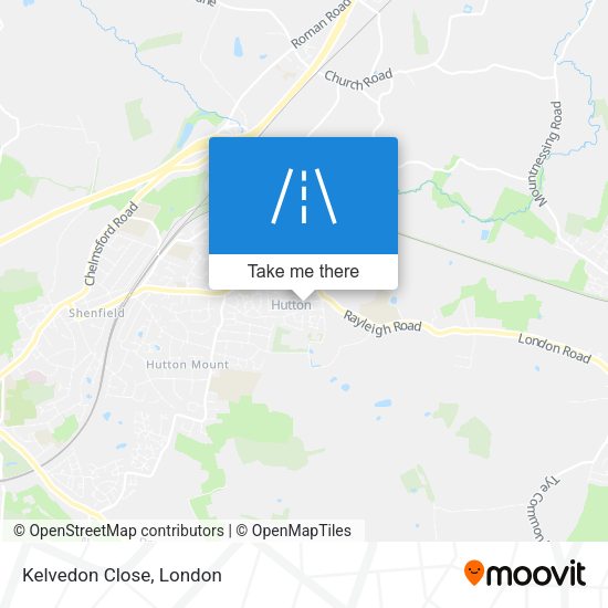 Kelvedon Close map