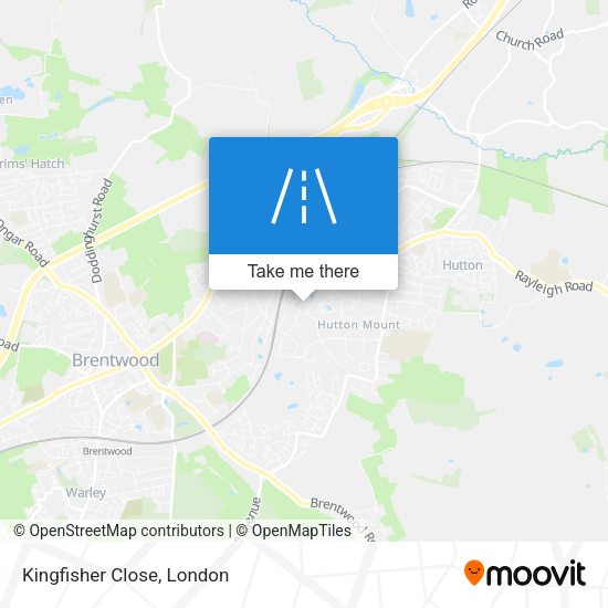 Kingfisher Close map