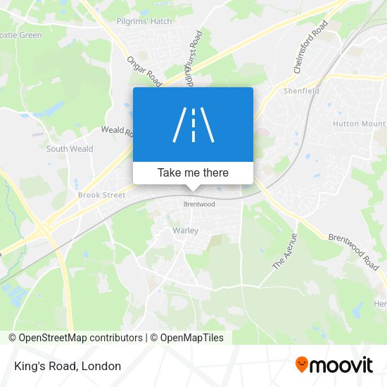 King's Road map