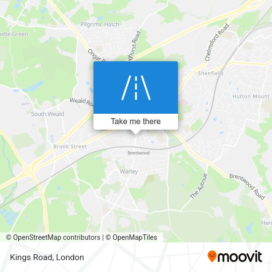 Kings Road map