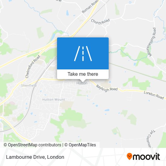Lambourne Drive map