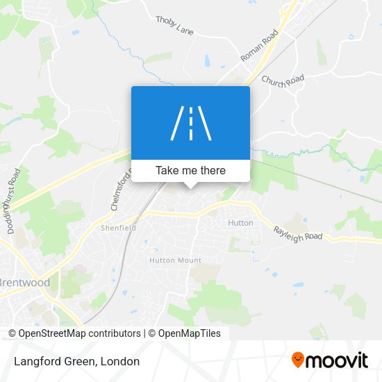 Langford Green map