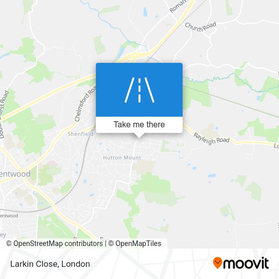 Larkin Close map
