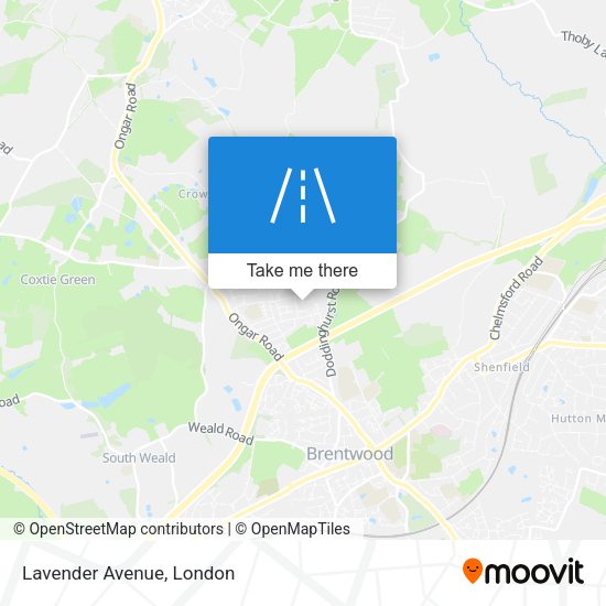 Lavender Avenue map