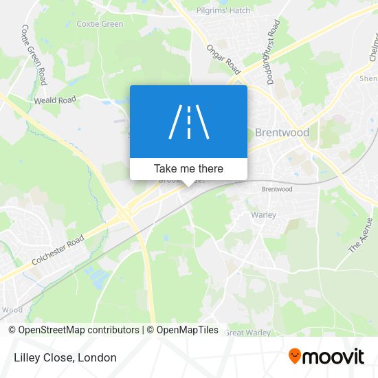 Lilley Close map