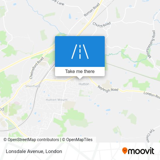 Lonsdale Avenue map