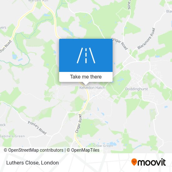 Luthers Close map