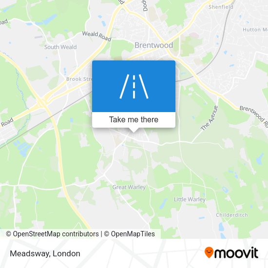 Meadsway map