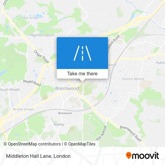 Middleton Hall Lane map