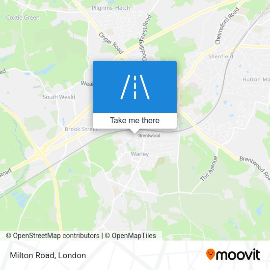 Milton Road map