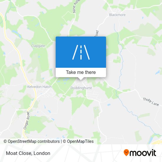 Moat Close map