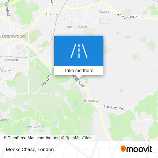 Monks Chase map