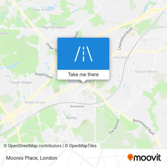 Moores Place map